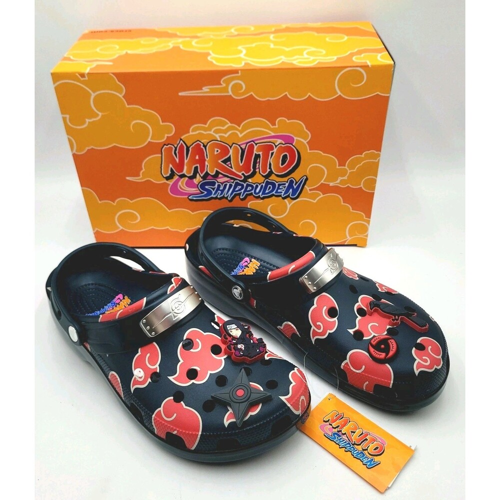 Crocs x NARUTO ITACHI UCHIHA Classic Clog Nightfall 209883-481 Men's 13 NEW